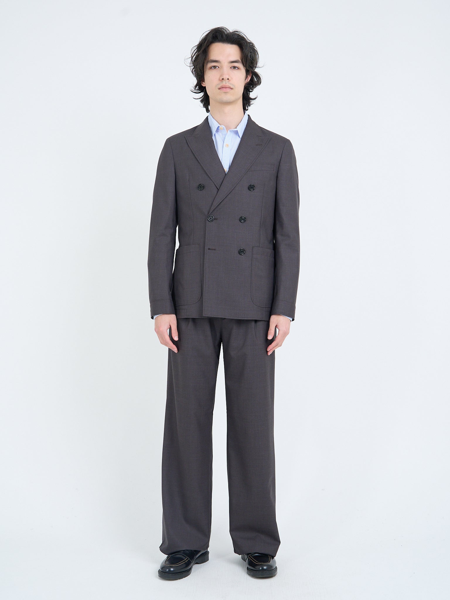 Miro Brown Double Breasted Suit