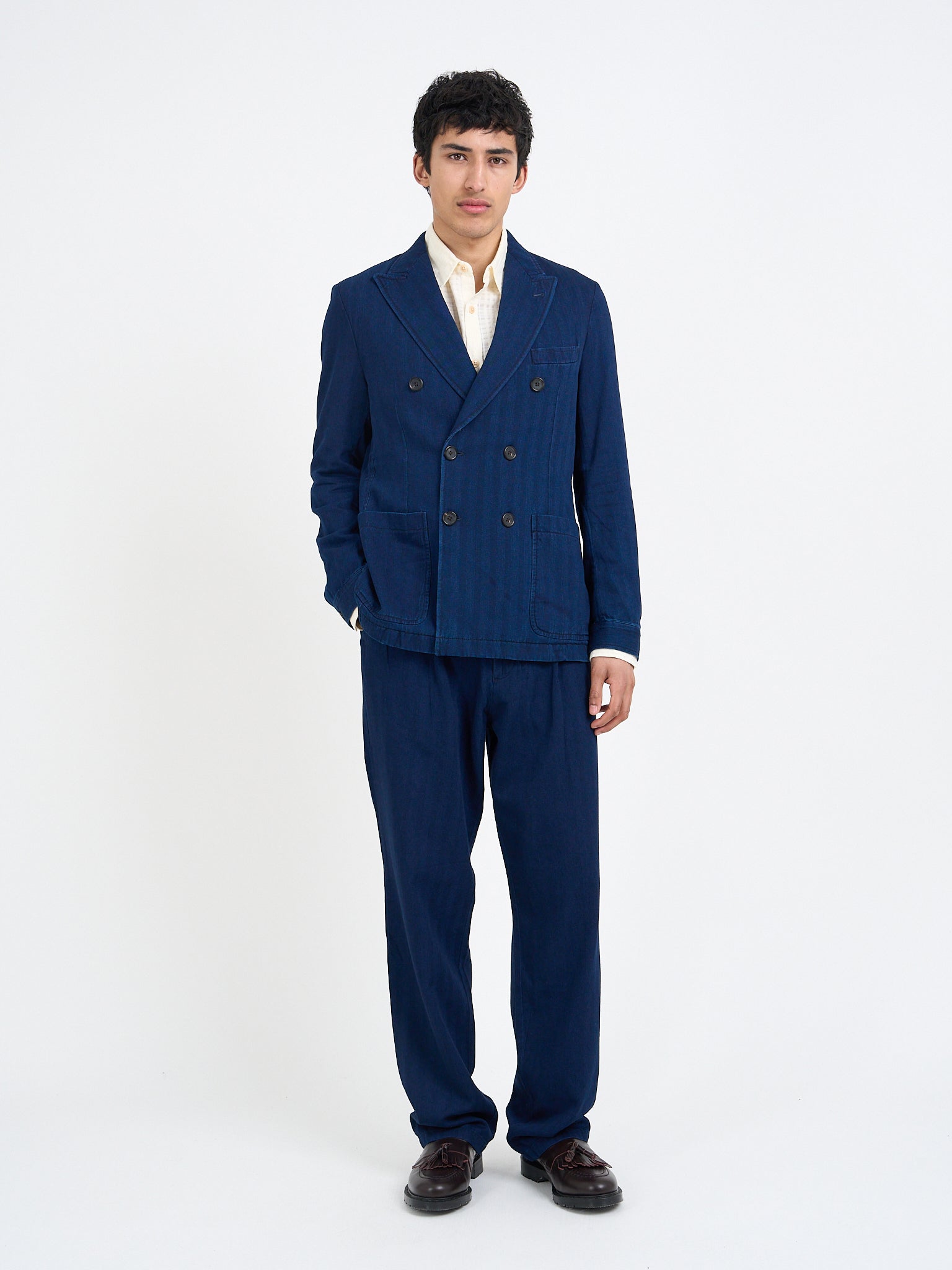 Faye Indigo Blue Double Breasted Suit