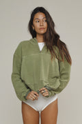 Heathered Osprey Cropped Sweatshirt