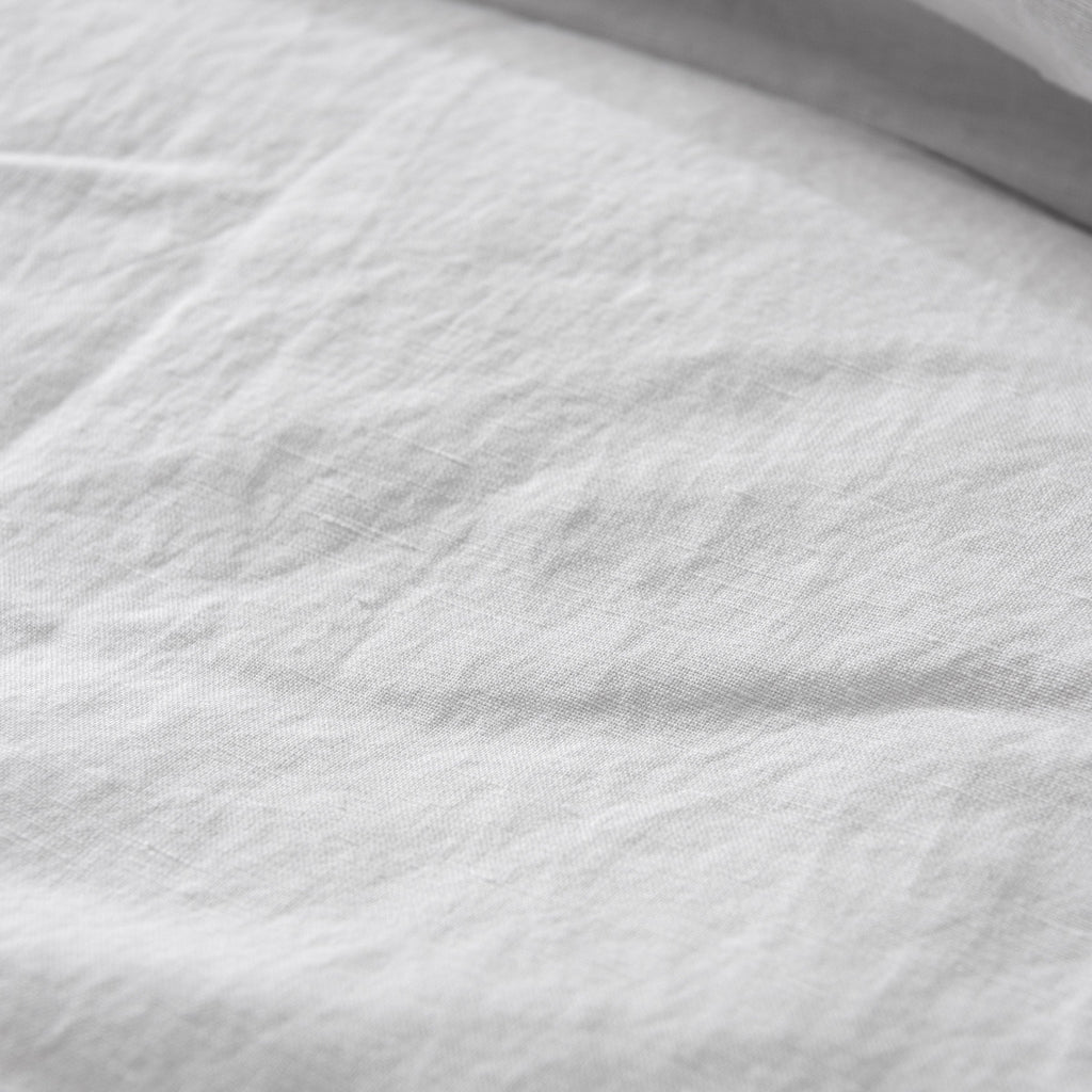 Optic White Linen Cotton Duvet Cover