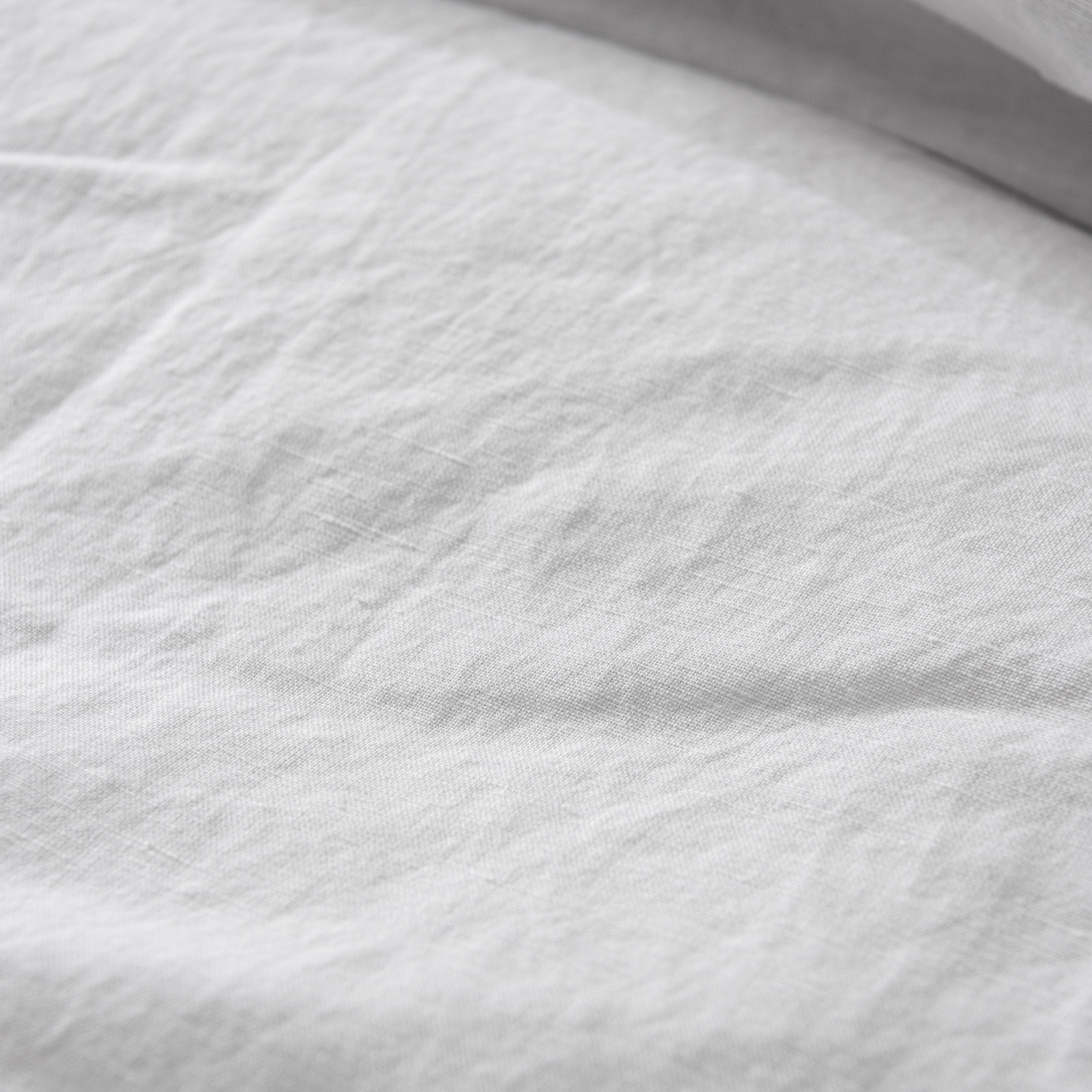 Optic White Linen Cotton Duvet Cover