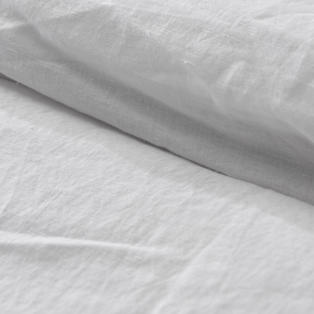 Optic White Linen Cotton Duvet Cover