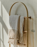 Antique White Essential Tassel Throw