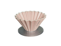 Matte Pink Origami Dripper with Base