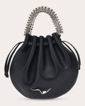 Ayla Crystal-Embellished Leather Tote