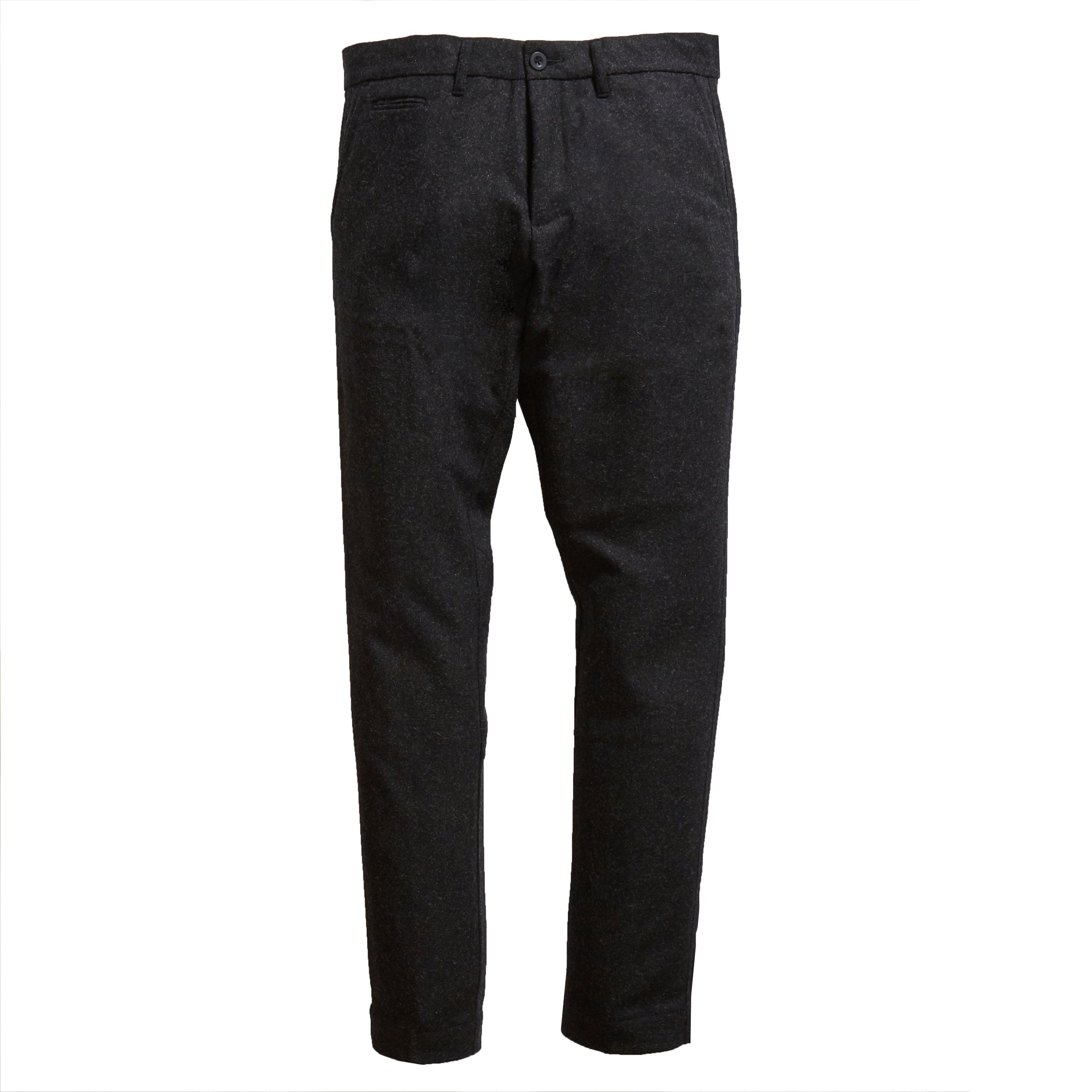 Matheson Heavy Twill Stretch Wool Pants (Slim fit) - Charcoal *