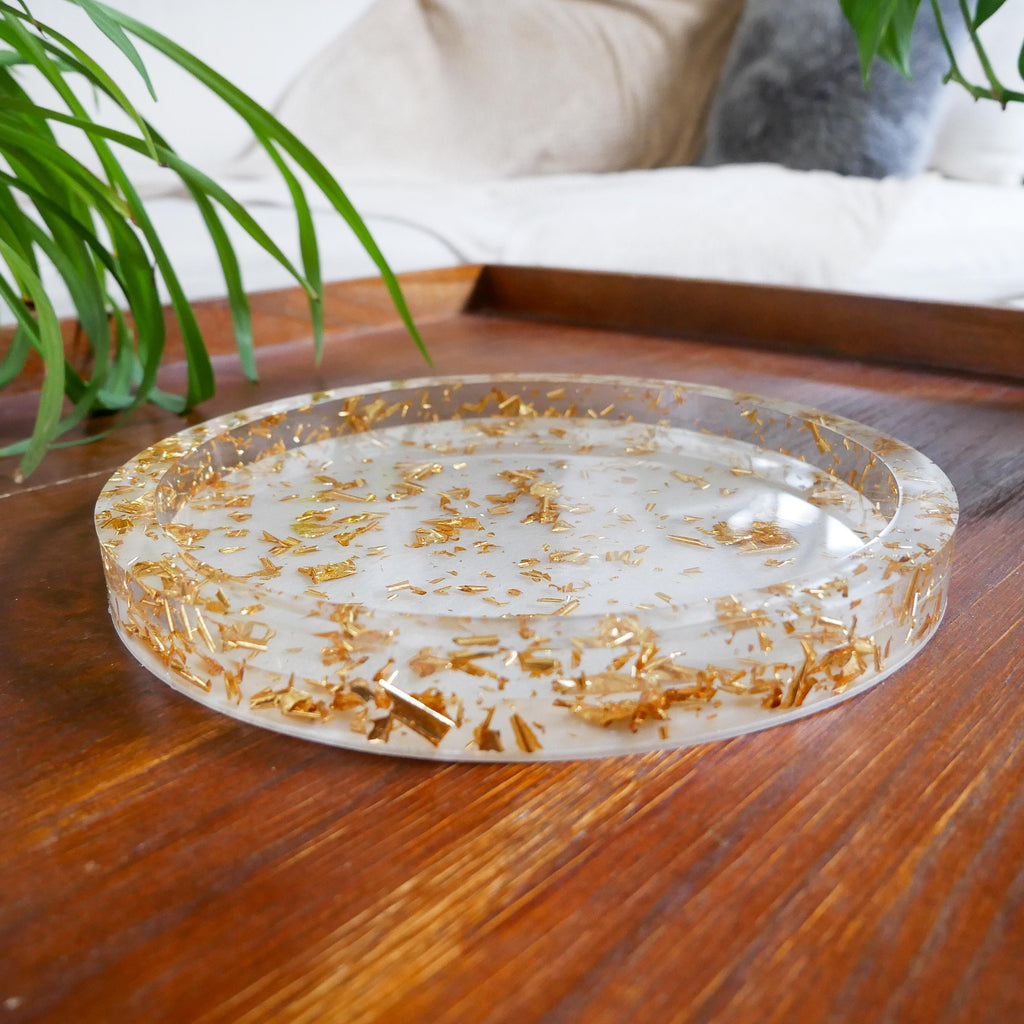 Virtual Gold Leaf Resin Tray Craft Class