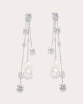 Pearl & Zirconia 'Bonafide Madness' Drop Earrings