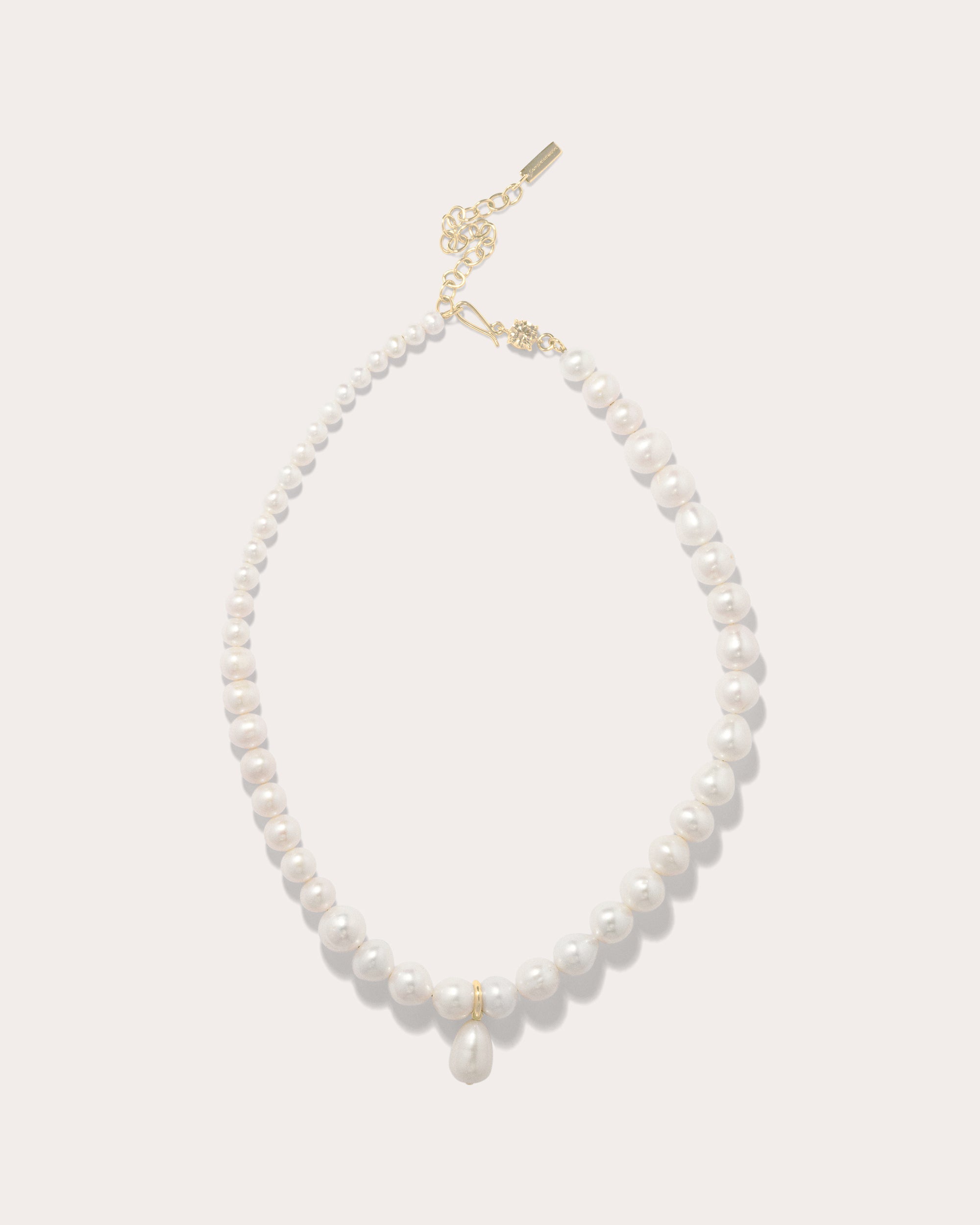 Pearl & Zirconia 'Whisper Whisper' Necklace