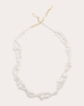 Twisted 18K Gold Vermeil Pearl Necklace
