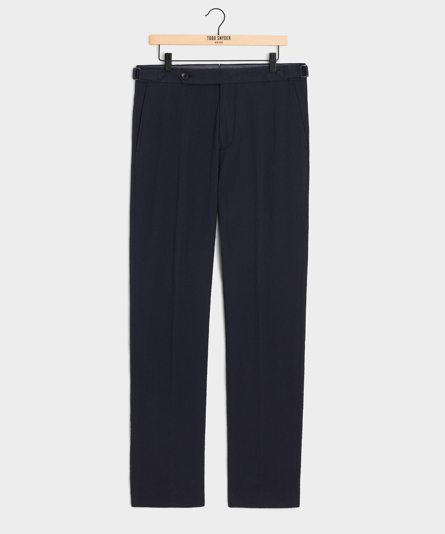 Italian Seersucker Side Tab Trouser