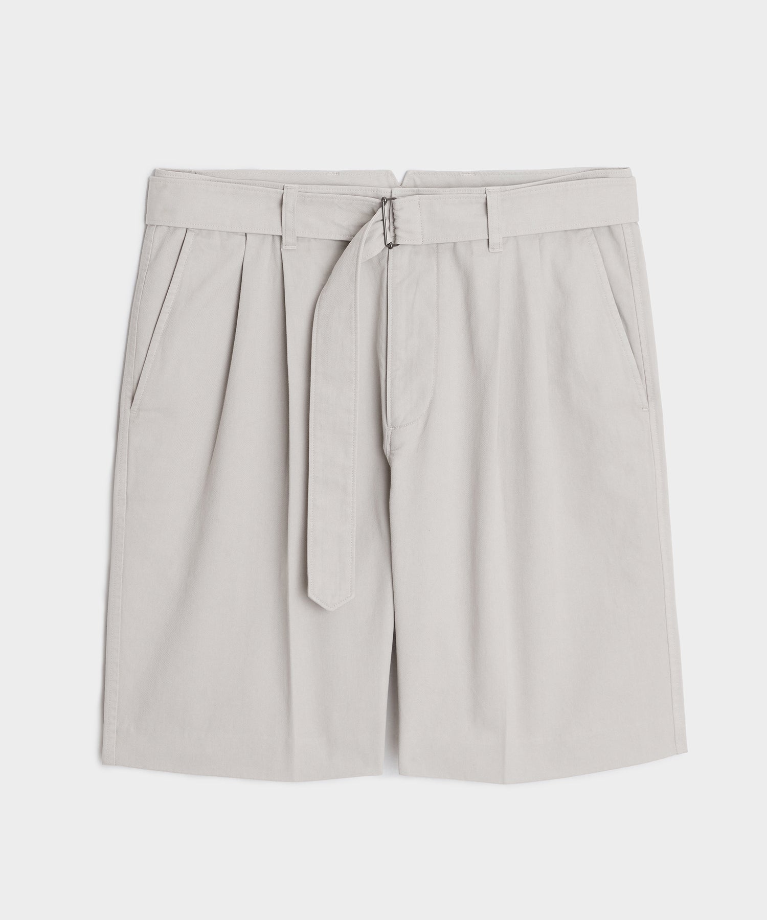 8" Cotton Self-Belt Short