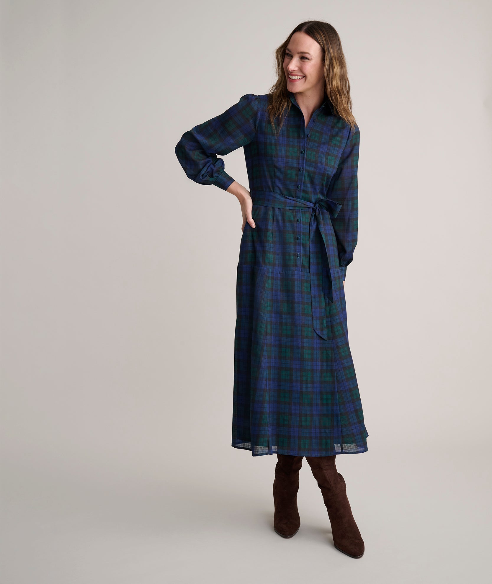 Blackwatch Plaid Paige Dress - FINAL SALE