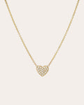 Diamond & 14k Gold Heart Pendant Necklace
