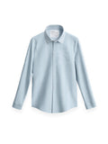 Men's AeroKnit Sport Shirt - Chambray Wide Stripe (MPS)