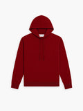 Men's Travel Merino Hooded Tee - Deep Red
