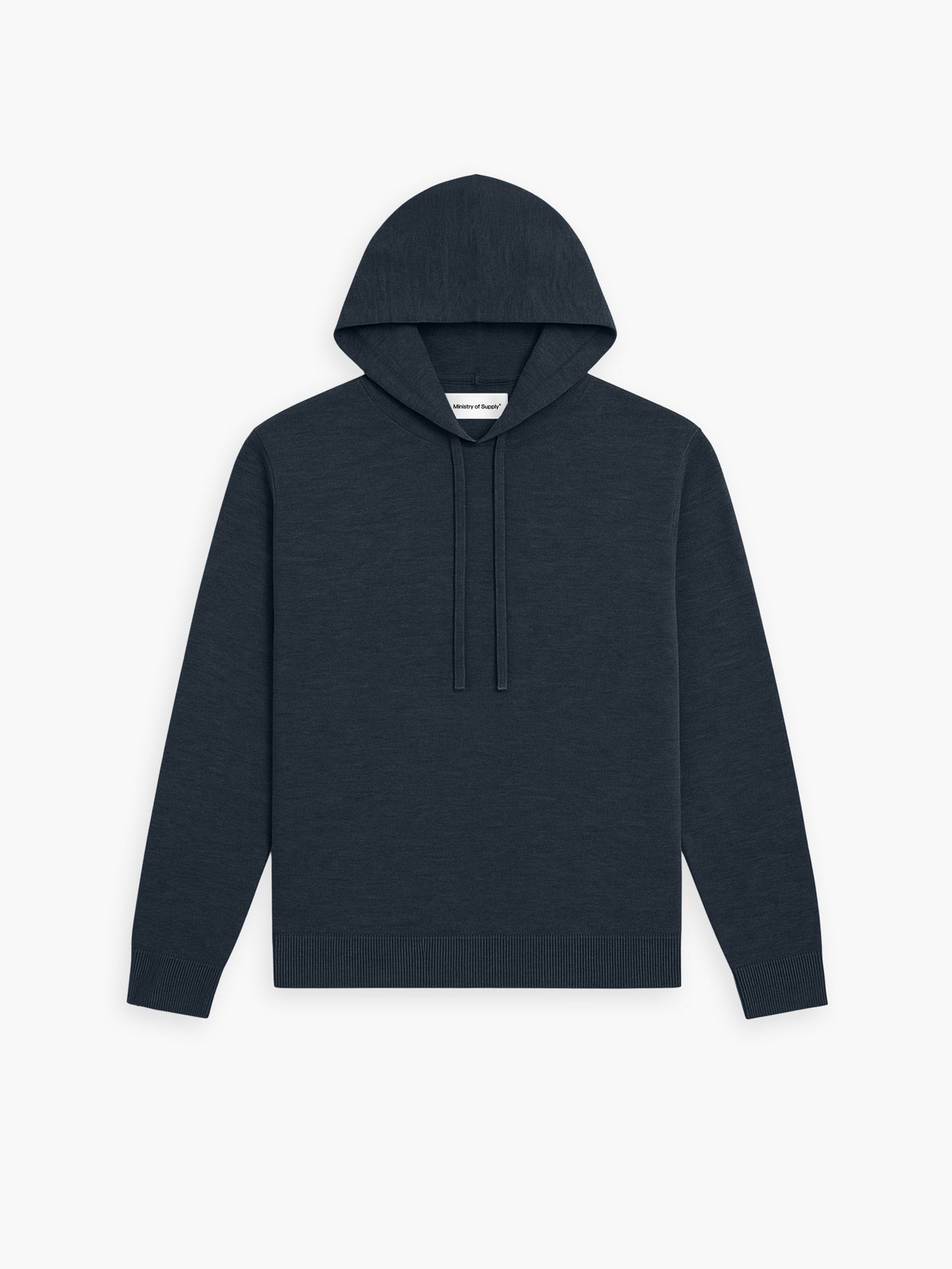 Men's Travel Merino Hooded Tee - Denim Blue
