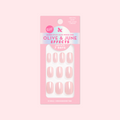 Pink Sands Chrome - Tab Press On | Short | Squoval