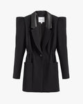 Draped Sleeve Blazer