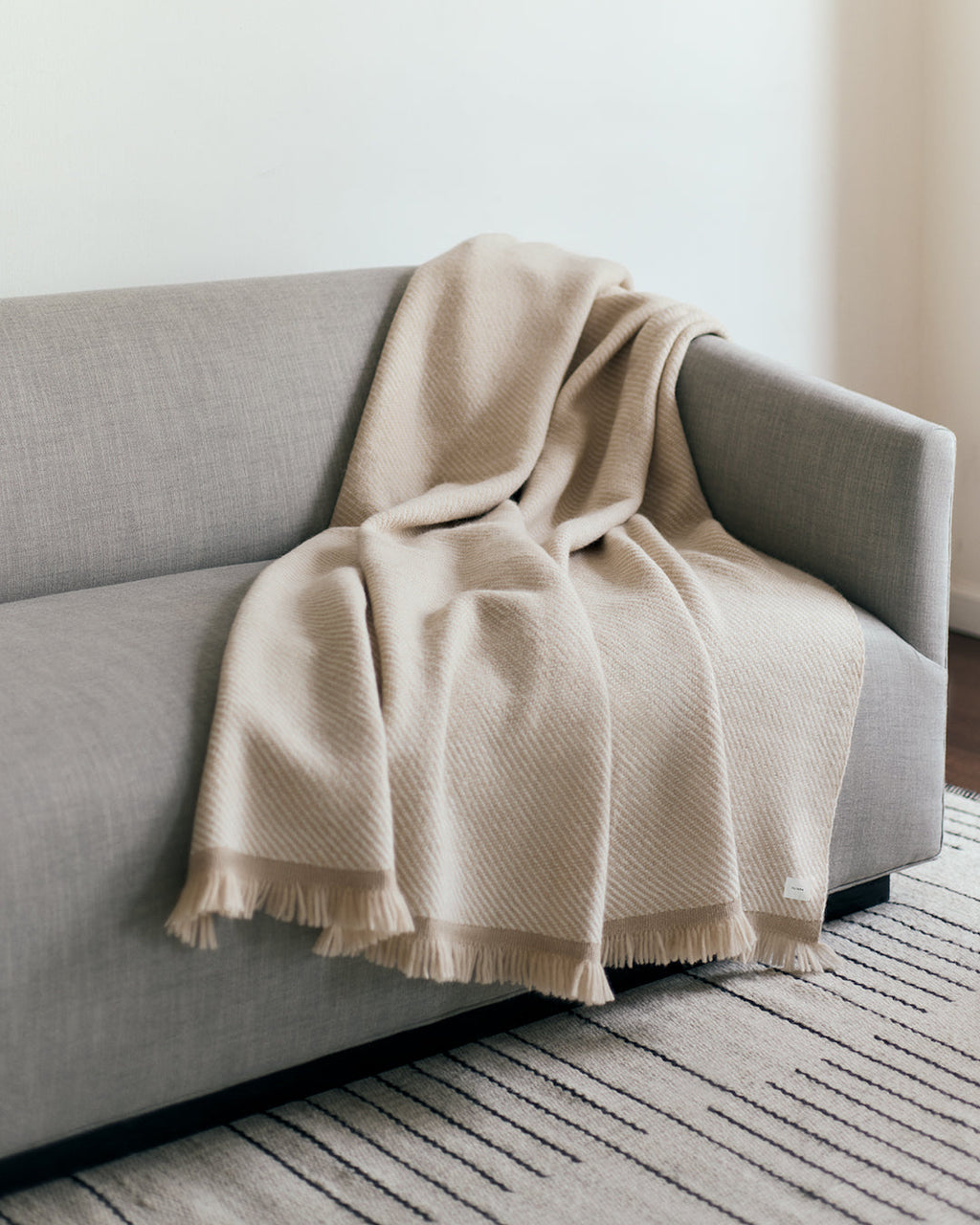Two-Tone Alpaca Blanket