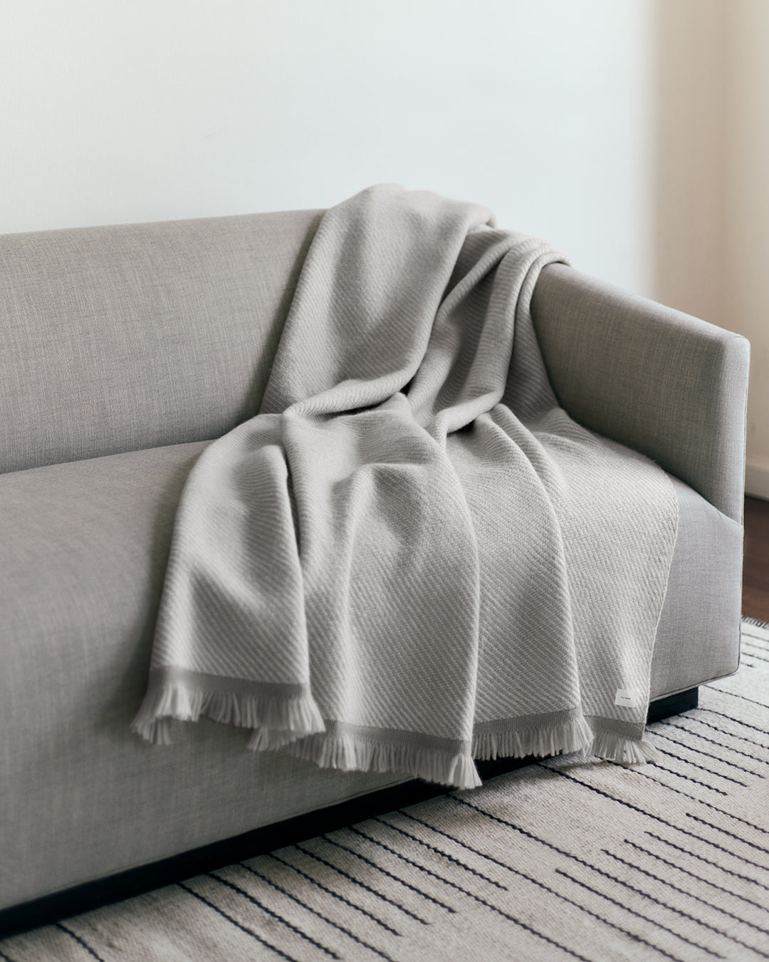 Two-Tone Alpaca Blanket