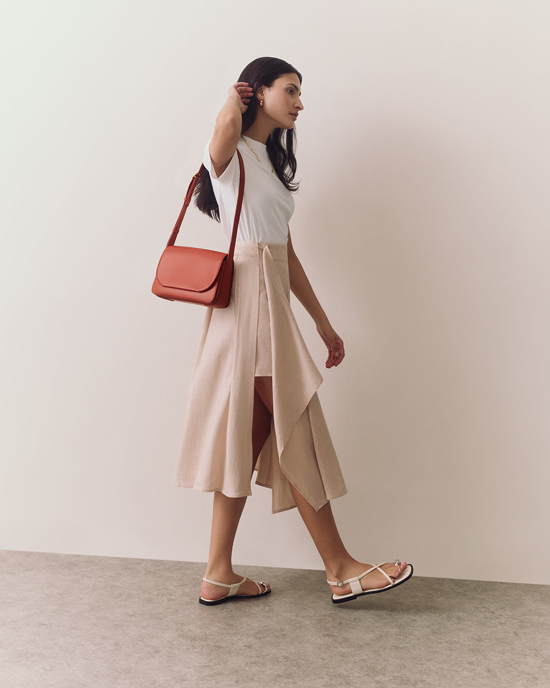 Linen Wrap Skirt