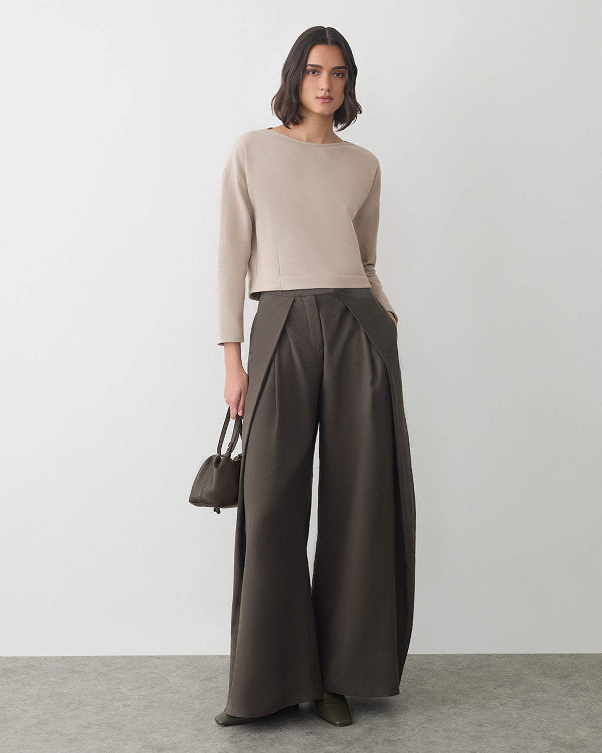 Fleece Cinched Top