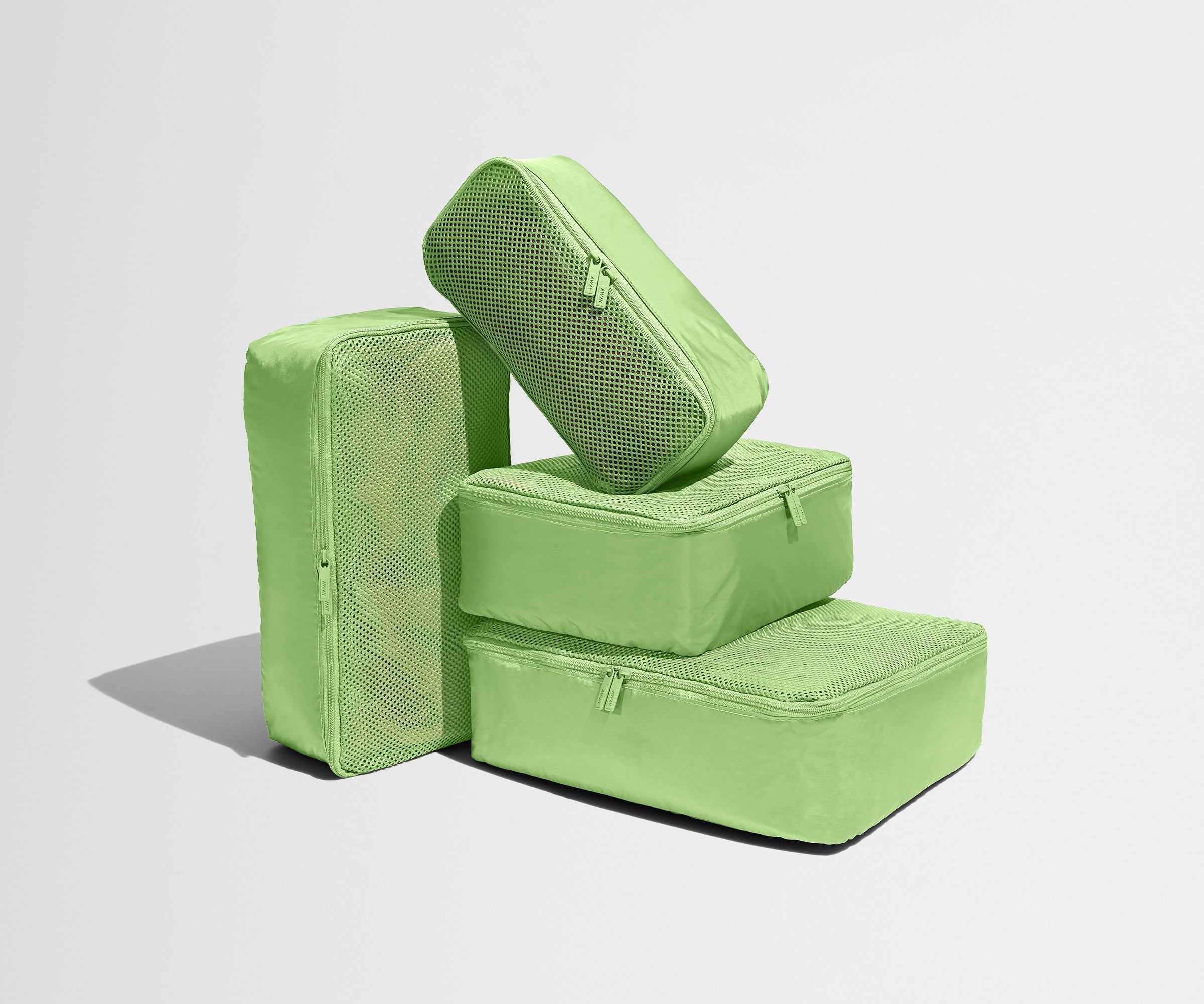 The Insider Packing Cubes in Matcha Milk Green