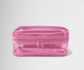 Clear Toiletry Bag in Translucent Pink