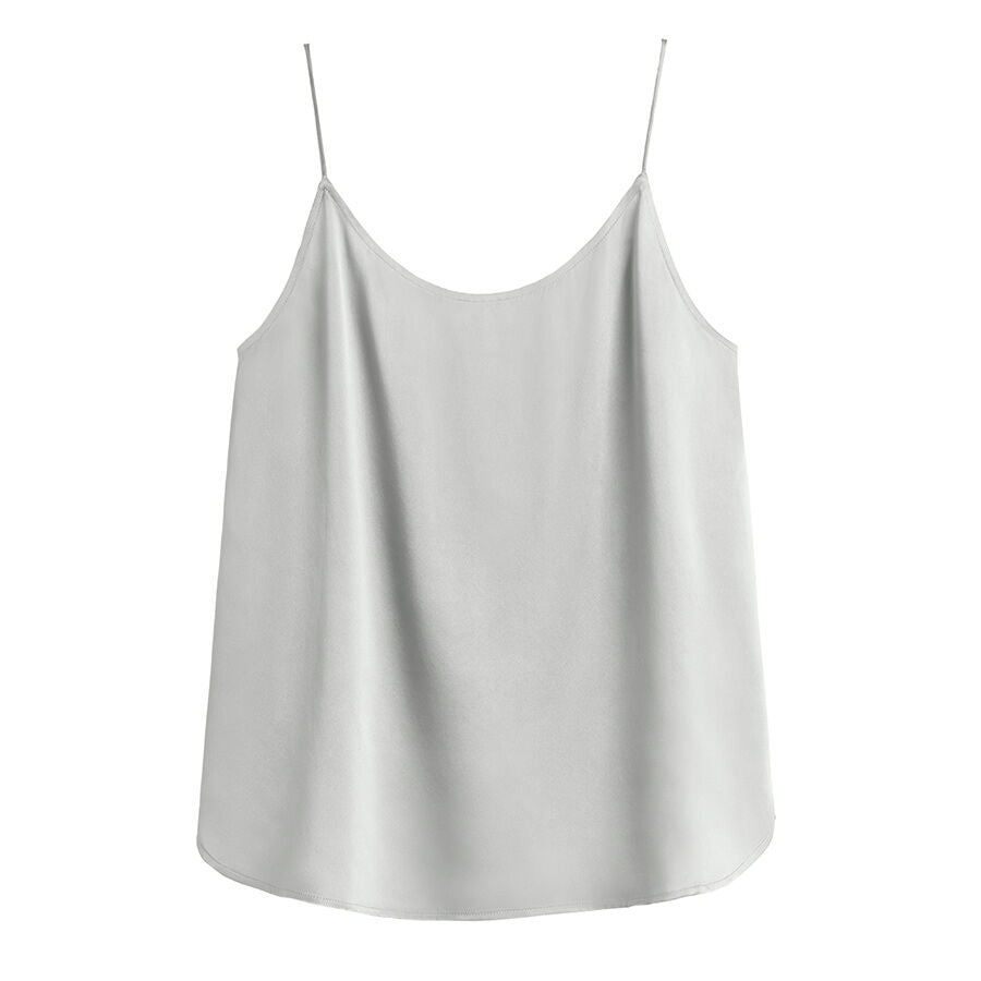 Washable Charmeuse Cross-Back Cami