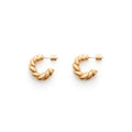 Mini Braided Hoop Earrings