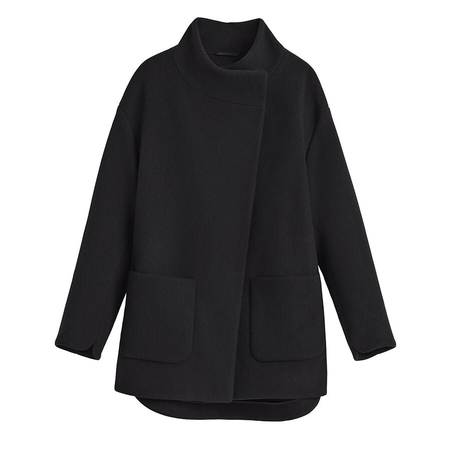 Wool High-Low Jacket