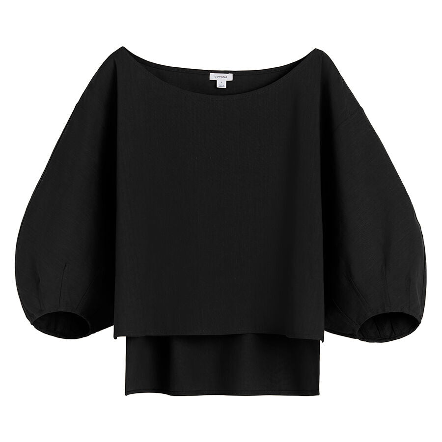 Linen Boatneck Top