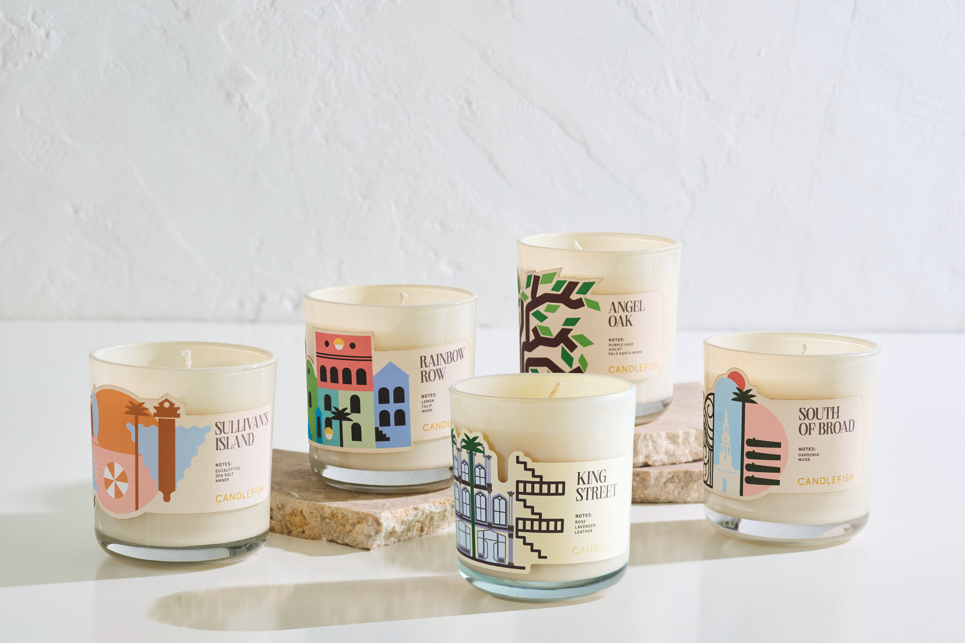 Rainbow Row Candle 12 oz