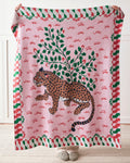 Bagheera - Knit Throw Blanket - Blush