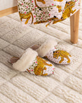 Bagheera - Quilted Faux Fur Slippers - Ink