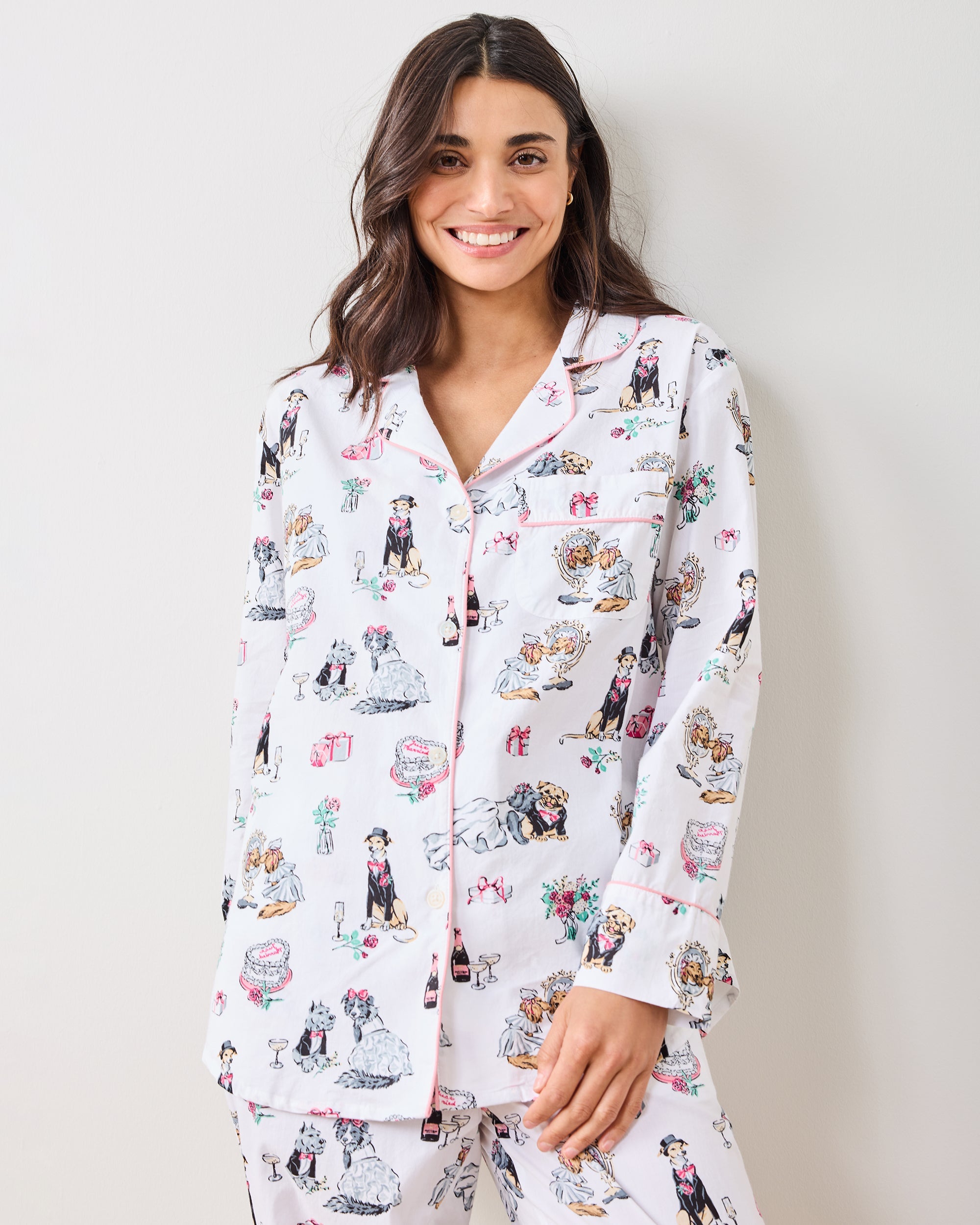 Fur  Ever Yours - Petite Long PJ Set - Cloud