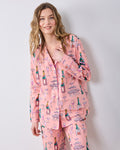 Champagne Tower - Tall Long PJ Set - Peach Fizz