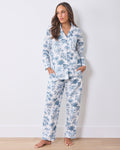 Tropical Toile - Petite Long PJ Set - Cloud