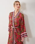 Bagheera - Eco Satin Robe - Scarlet