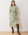 Birds Of India - Cassidy Dress - Sage