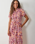 City Cats - Juliette Dress - Maroon Night