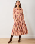 Wildflower Stripes - Juniper Dress - Ivory Wine