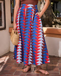 Canyon Geo - Sparrow Skirt - Arizona Blue