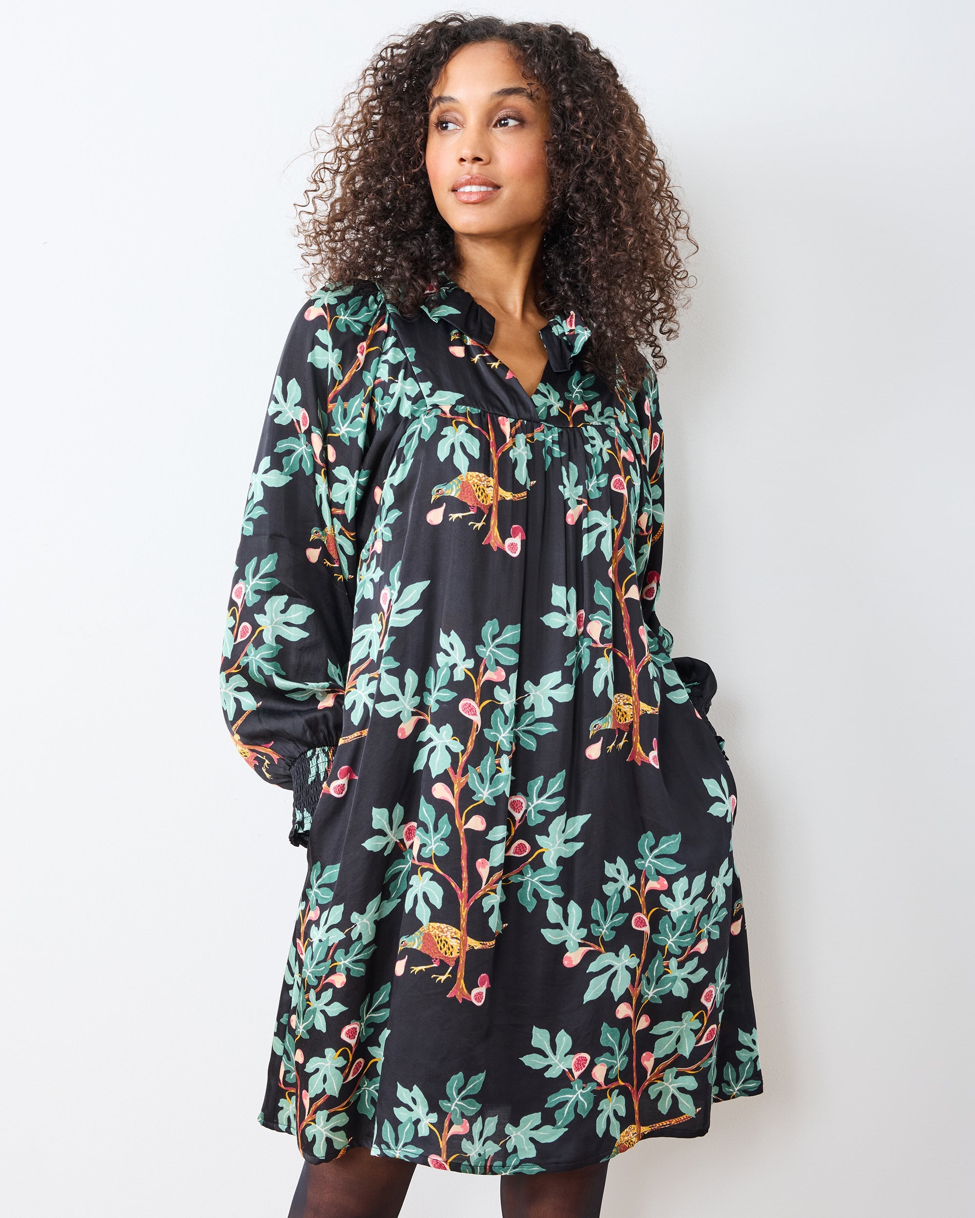 Pheasant & Figs - Magnolia Dress - Ink