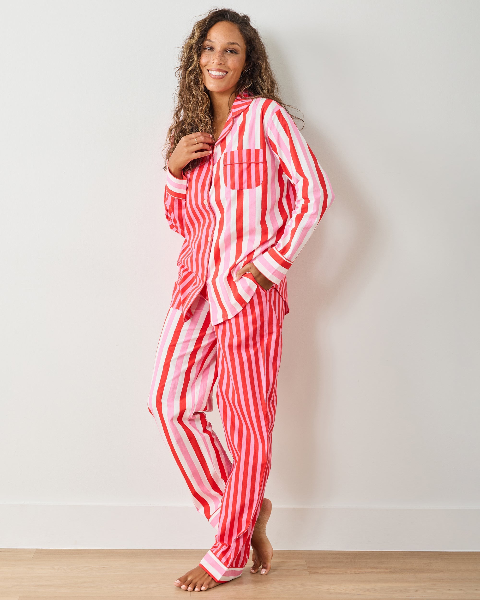 Taffy Stripes - Tall Long PJ Set - Peppermint Swirl