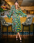 Partridge In A  Pear Tree - Dulce Dress - Ink