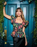 Moonlit Botanical - Iris Blouse - Ink