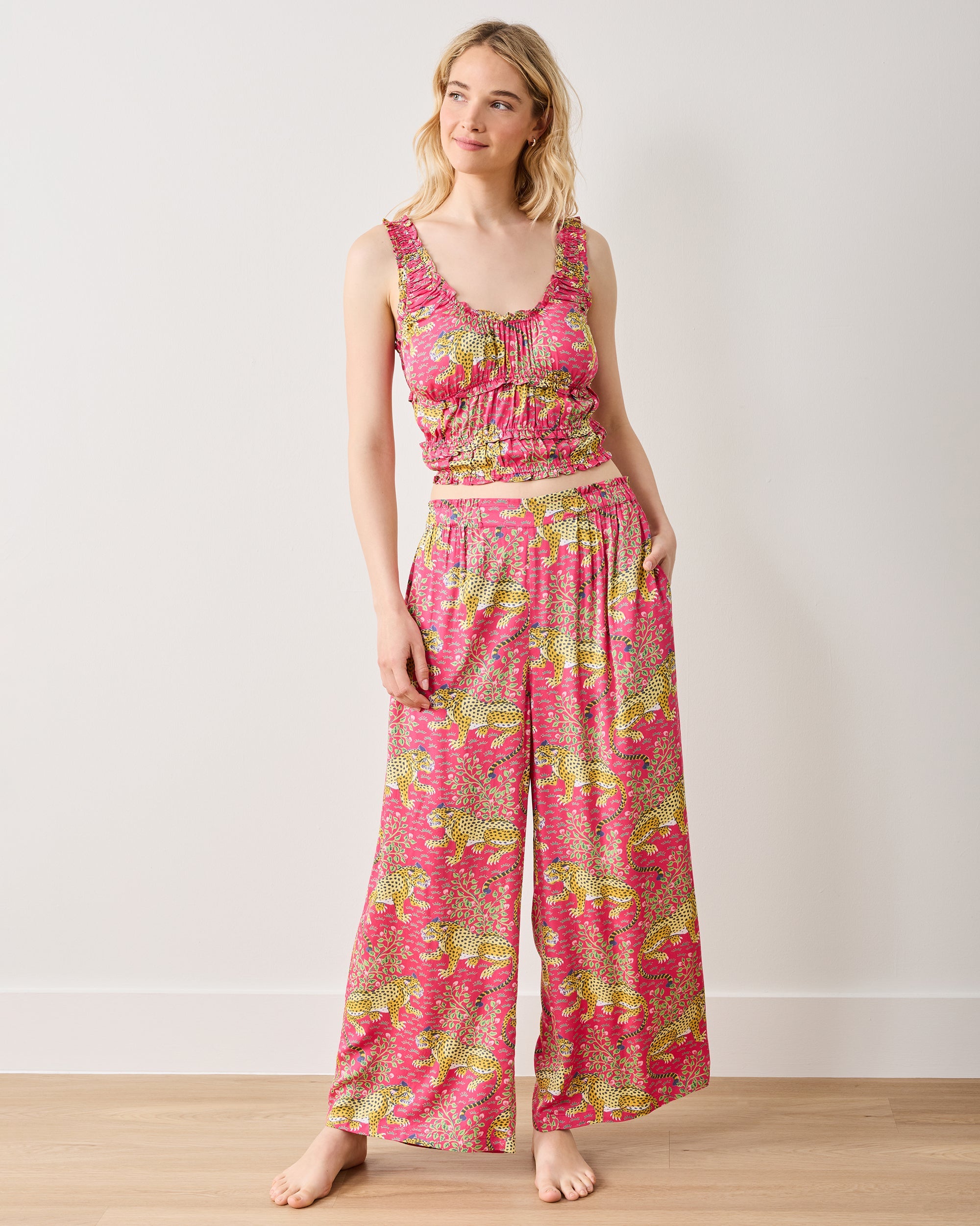 Bagheera - Tall Eco Satin Sadie Set - Hot Pink