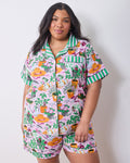 Green Thumb - Short PJ Set - Pink Cosmos
